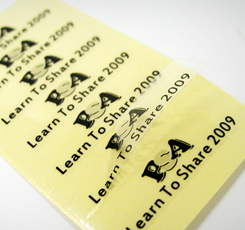 Clear vinyl sticlers